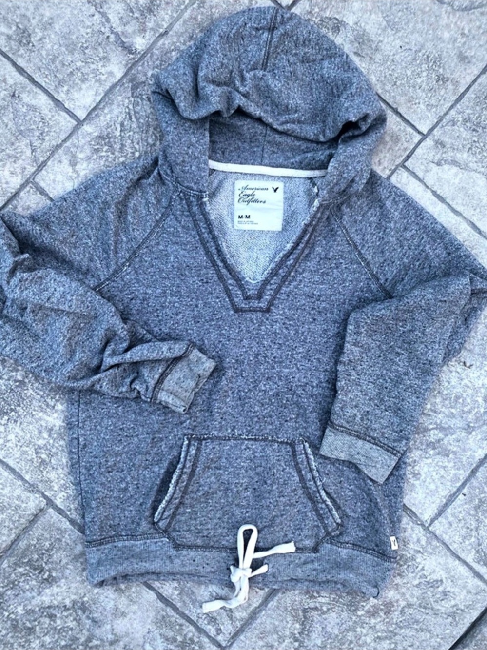 Vintage American Eagle Outfitters Gray Hoodie Size Medium